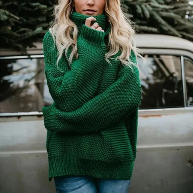 Damen Rollkragenpullover Soft Qualität