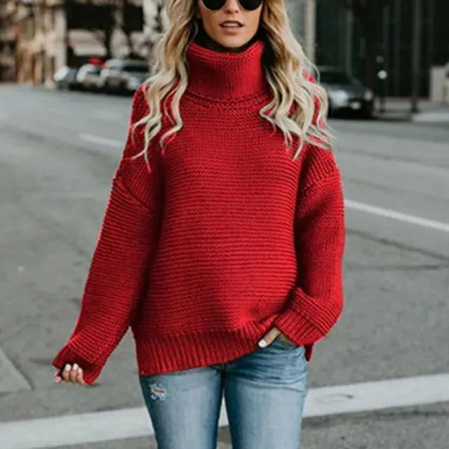 Damen Rollkragenpullover Soft Qualität
