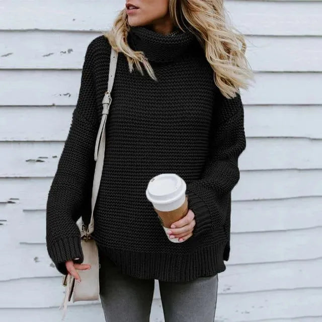 Damen Rollkragenpullover Soft Qualität