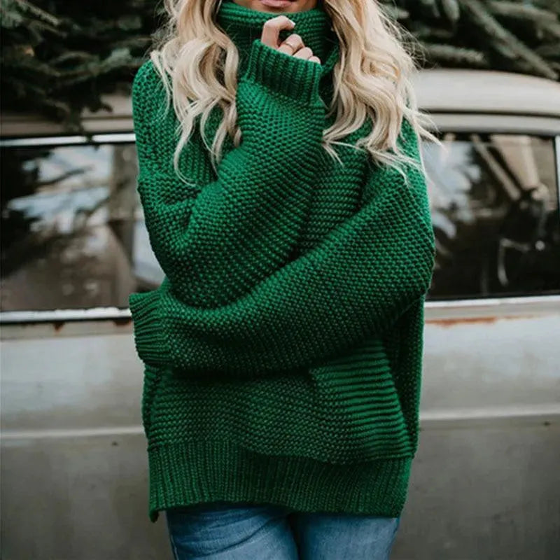 Damen Rollkragenpullover Soft Qualität - IdealeKleiden