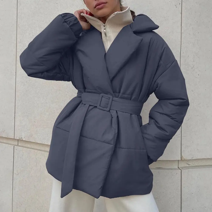 Warme Winterjacke Damen Baumwolle
