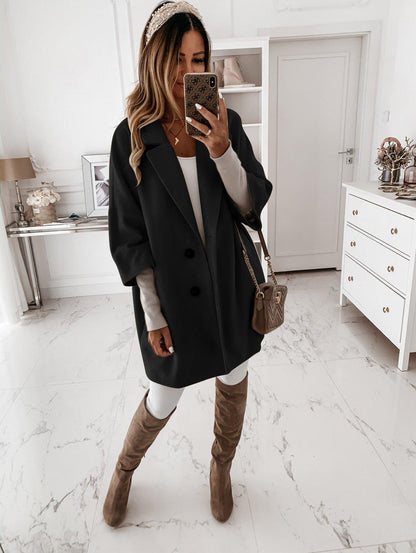 Damen Oversized Mantel Großzügig