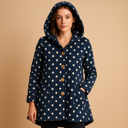 Weiche Damen Teddyjacke mit Kapuze