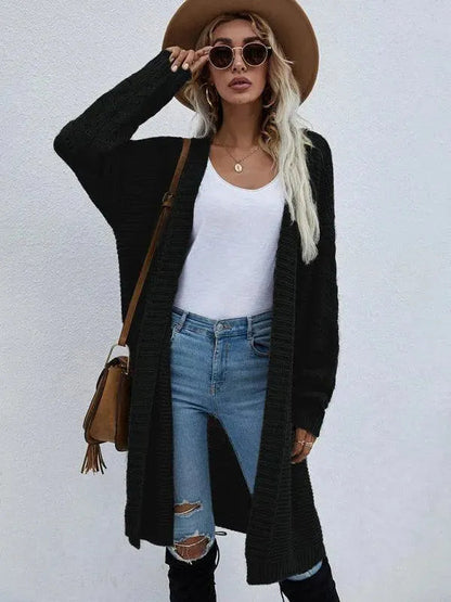 Weiche Strickjacke Damen Lang Pullover