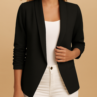 Damen Blazer Elegant Offen Modernes Design - IdealeKleiden