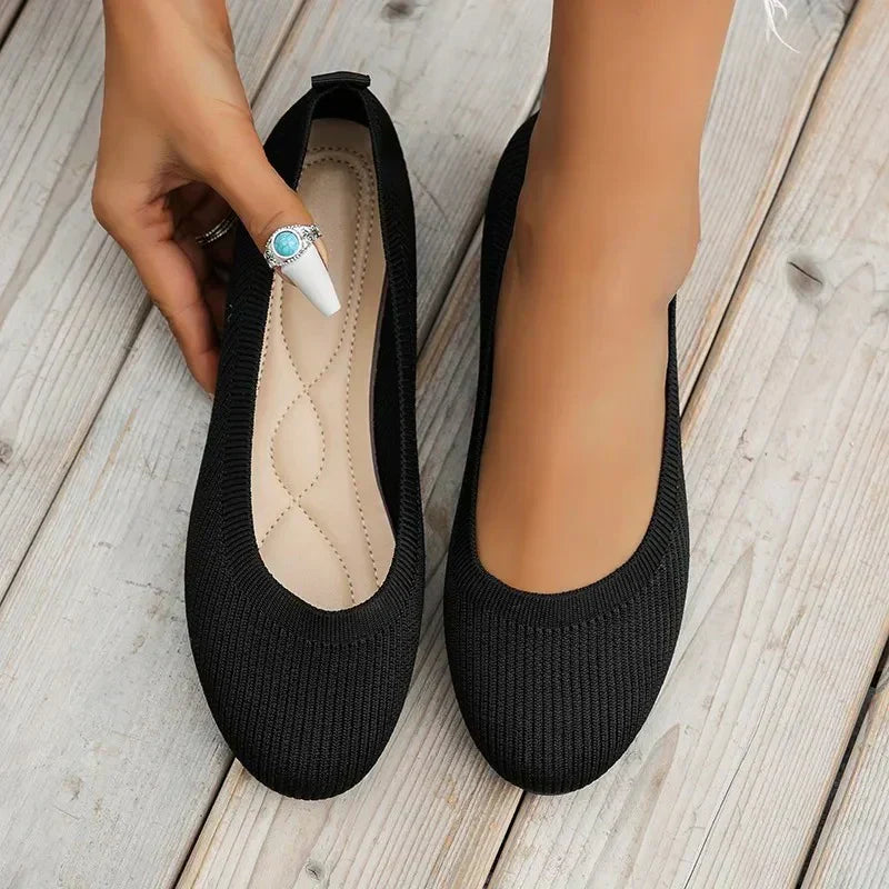 Damen Ballerinas Frühling Elegant - IdealeKleiden