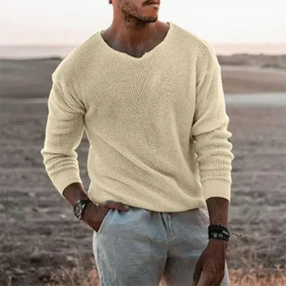 Herren Strickpullover Warm Langarm