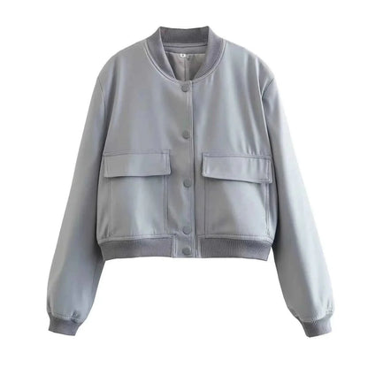 Große Damen Bomberjacke Casual Style