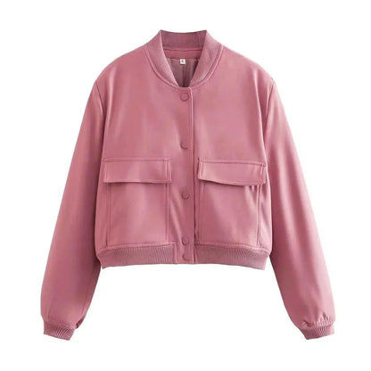 Große Damen Bomberjacke Casual Style