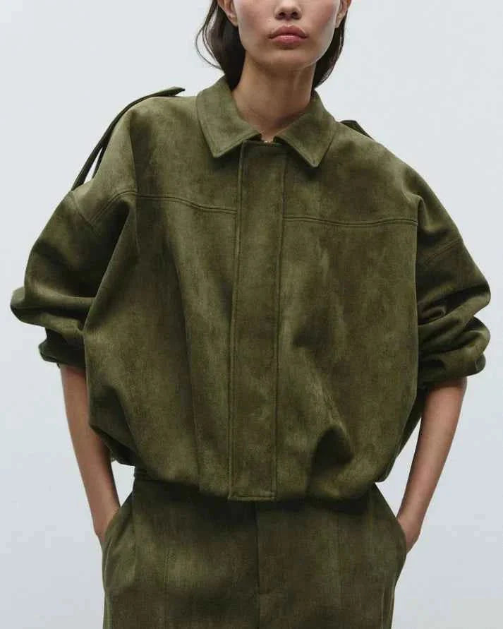 Große Damenjacke Oversized Style - IdealeKleiden