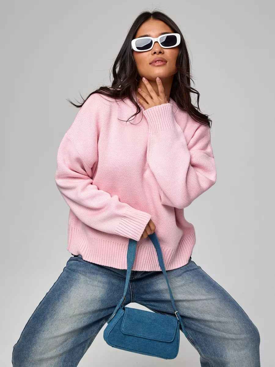 Großer Pullover Rundhals Oversize