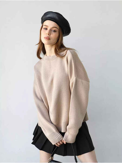 Großer Pullover Rundhals Oversize