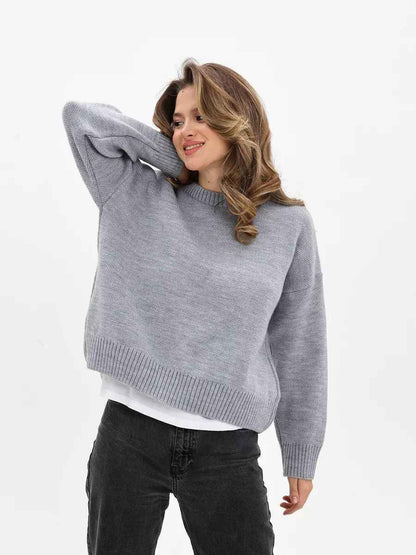 Großer Pullover Rundhals Oversize
