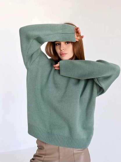 Großer Pullover Rundhals Oversize