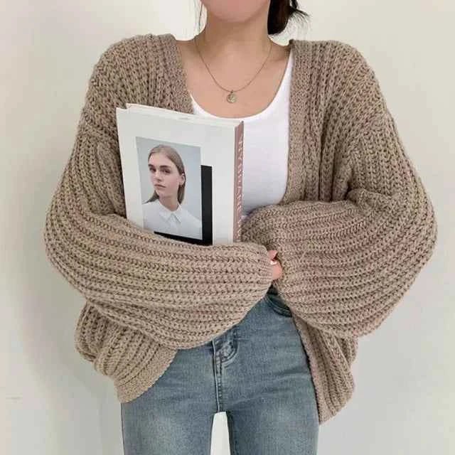 Große Strickjacke Damen Oversized