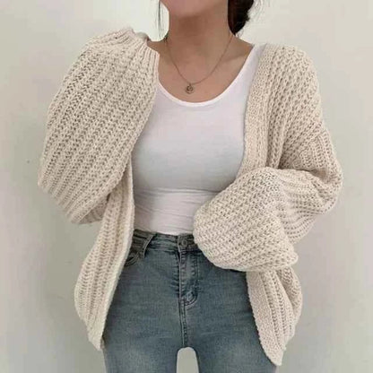 Große Strickjacke Damen Oversized