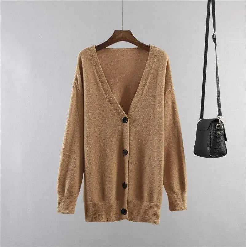 Übergrößene Strickjacke Frauen Oversized Pullover
