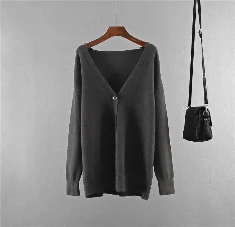 Übergrößene Strickjacke Frauen Oversized Pullover