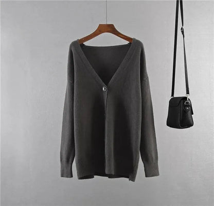Übergrößene Strickjacke Frauen Oversized Pullover