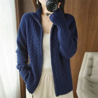 Übergroßer Strickpullover gemütlich Lounge Stil