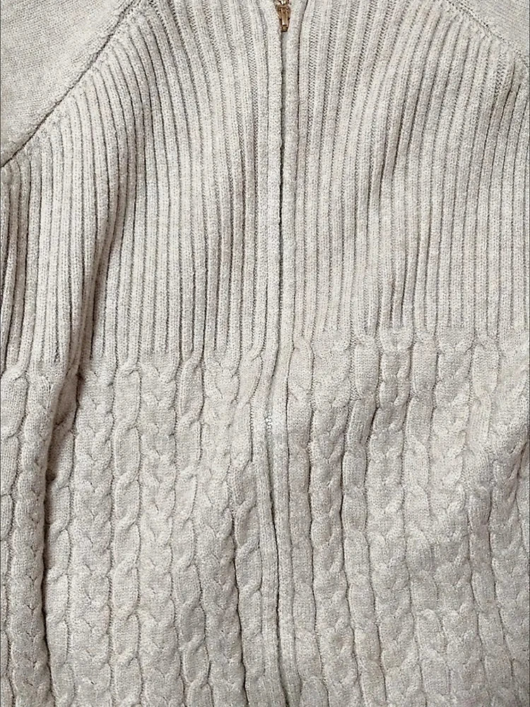 Übergroßer Strickpullover gemütlich Lounge Stil - IdealeKleiden