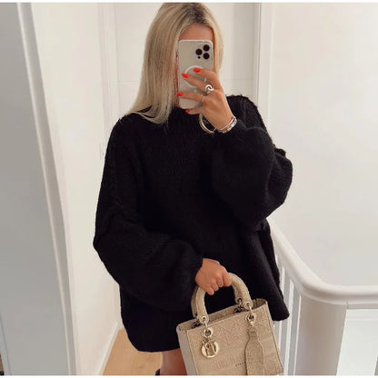 Übergröße Strickpullover Damen Großgröße