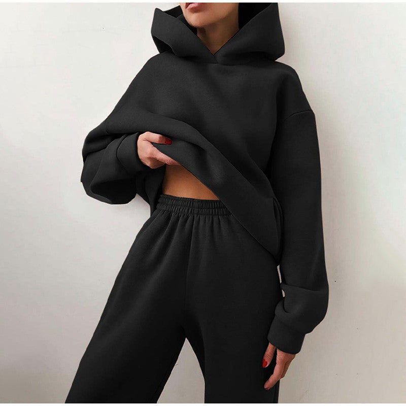 Modisches Damen Streetwear Set Hoodie Jogginghose