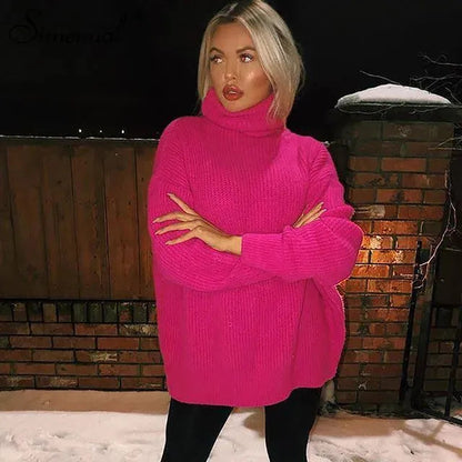 Damen Rollkragen Pullover Weich & Komfortabel