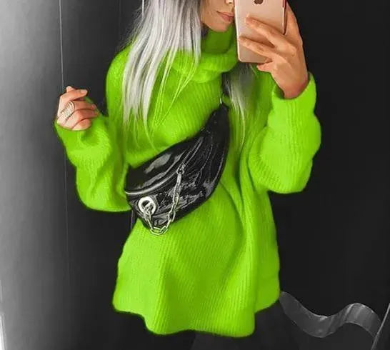 Damen Rollkragen Pullover Weich & Komfortabel