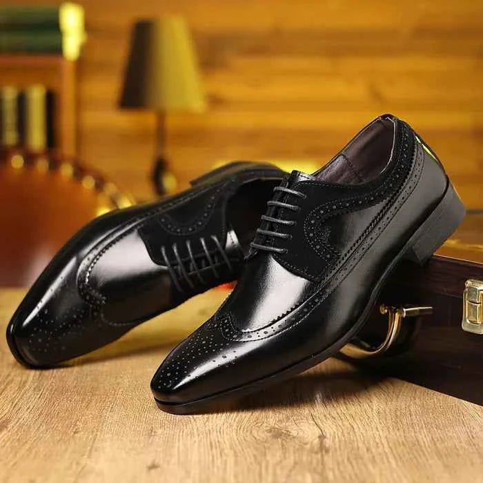 Herren Oxford Schuhe Elegant Lederschuhe