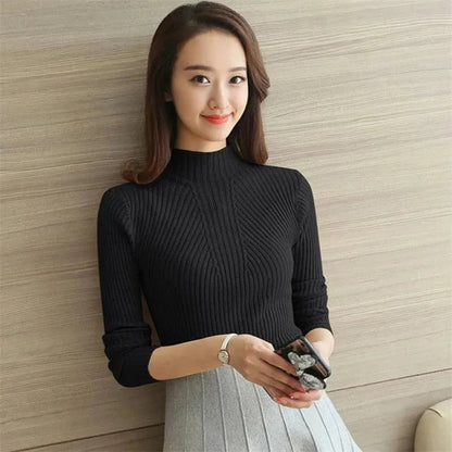 Eleganter Rollkragenpullover Klassisch Stil