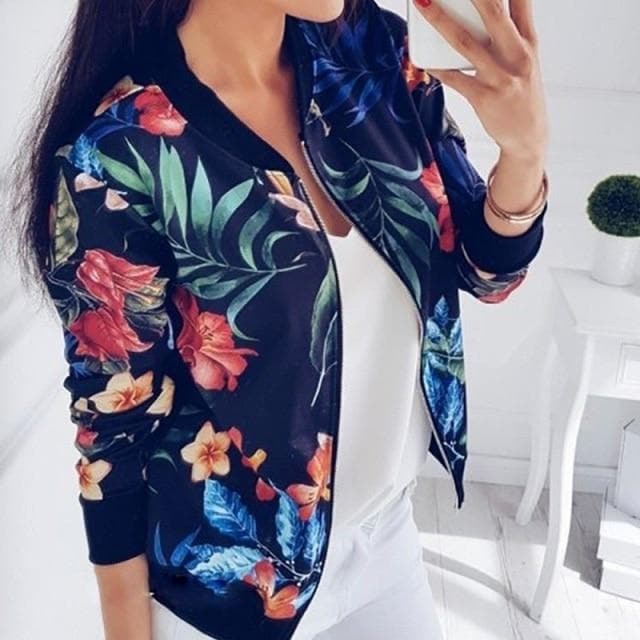 Herbstliche Blumenkleid Damen