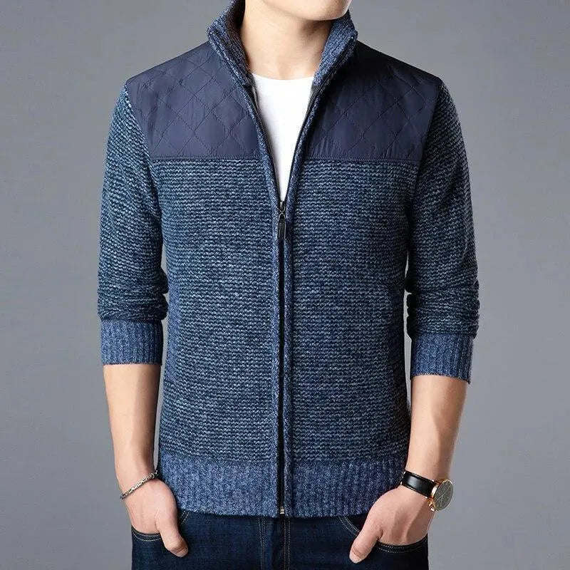 Stylische Strickjacke Pullover Herren Modern - IdealeKleiden