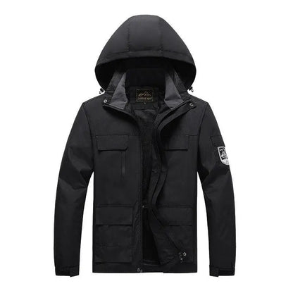 Herren Parka Militärstyle Grüne Windjacke