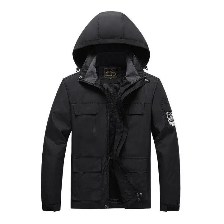 Herren Parka Militärstyle Grüne Windjacke