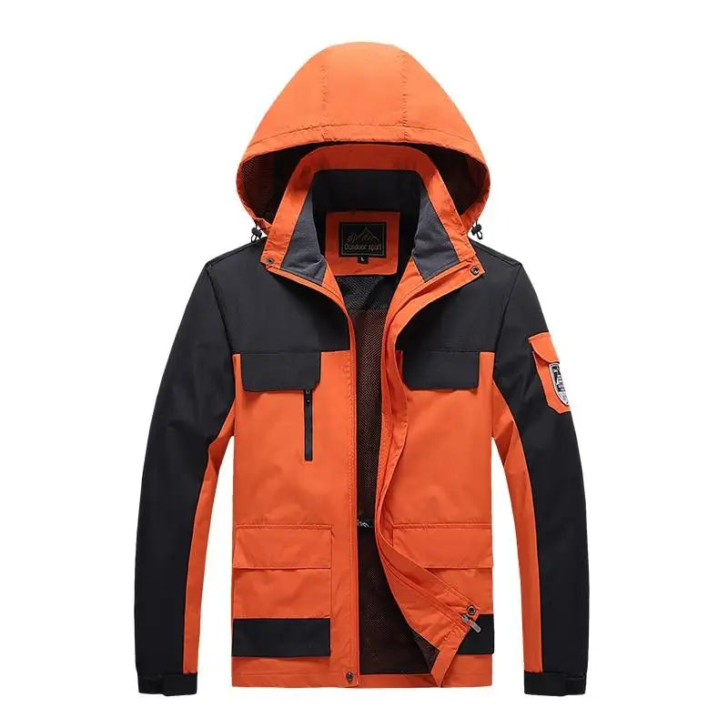Herren Parka Militärstyle Grüne Windjacke