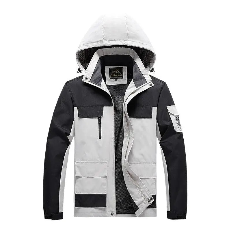 Herren Parka Militärstyle Grüne Windjacke