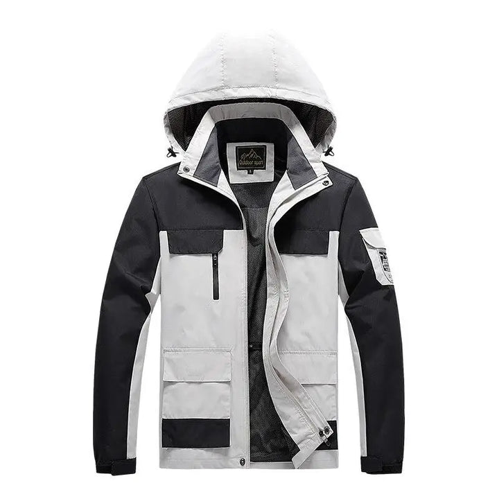 Herren Parka Militärstyle Grüne Windjacke
