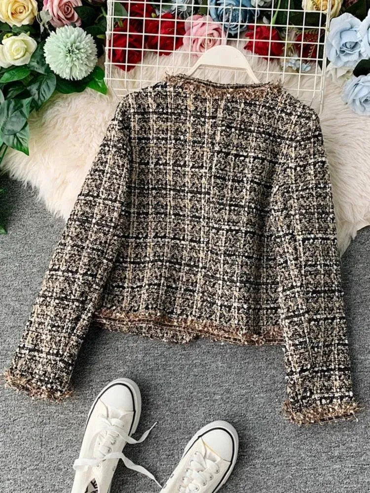 StylischePatchwork Jacke für Frauen Vintage Look - IdealeKleiden
