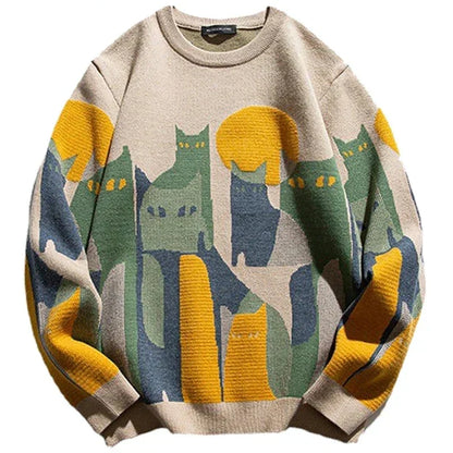 Gemüsterter Pullover Modern Stilvoll