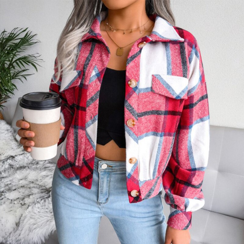 Stylische Damenjacke Gemustert & Trendig