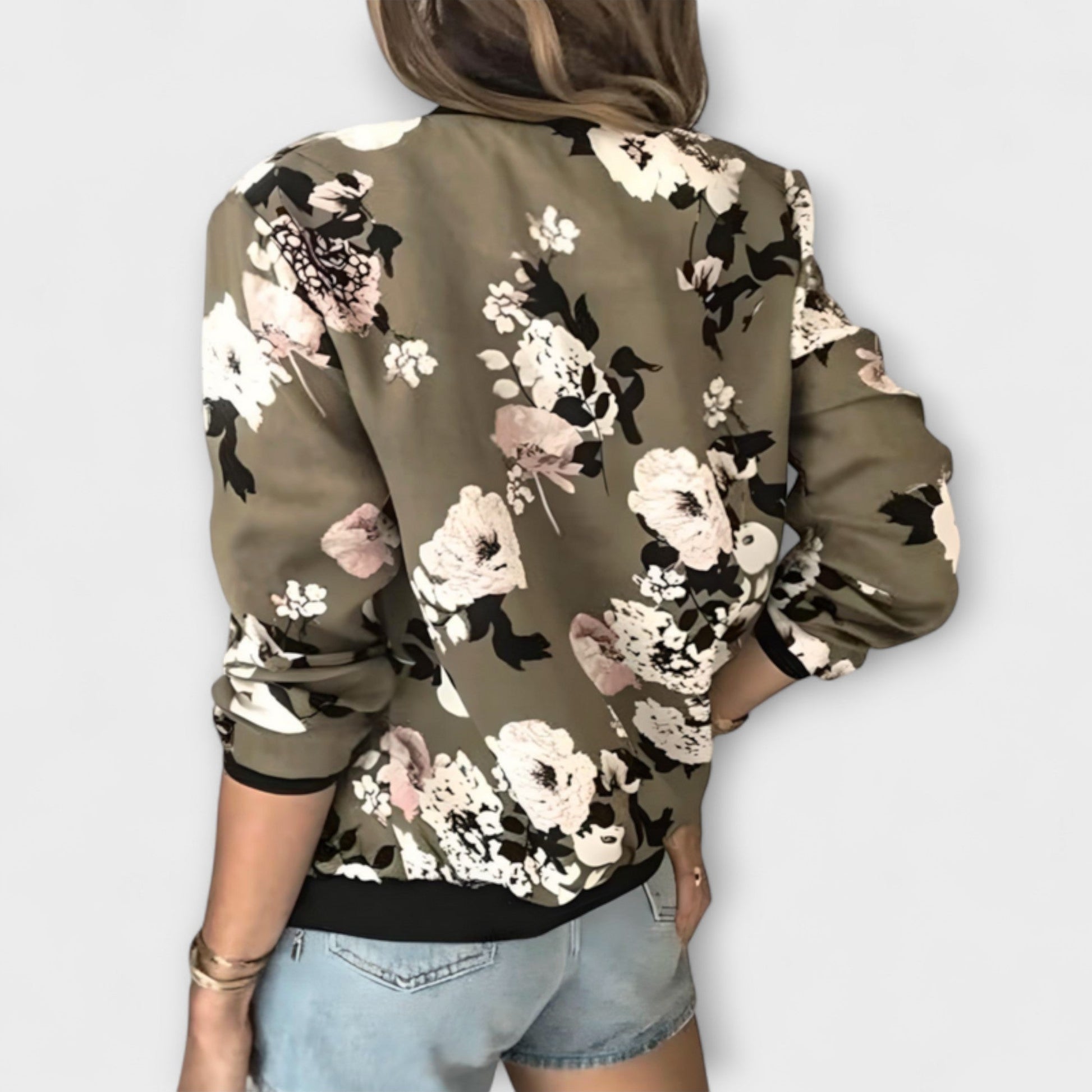 Sommerjacke Blumenmuster - IdealeKleiden