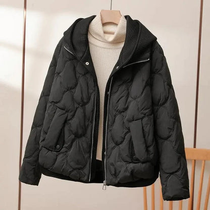Warme Pufferjacke Modern Geschnitten