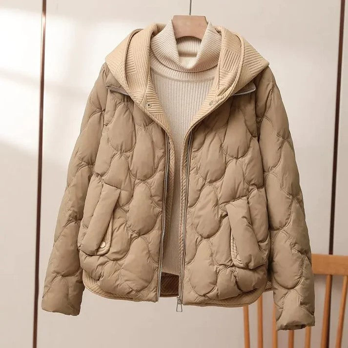 Warme Pufferjacke Modern Geschnitten - IdealeKleiden