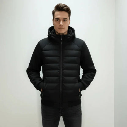 Herren Kapuzenjacke Reißverschluss Taschen