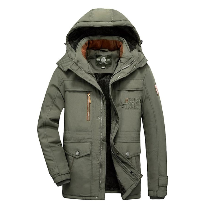Herren Wintermantel mit Kapuze