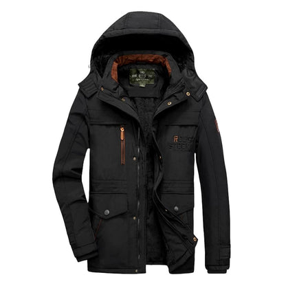 Herren Wintermantel mit Kapuze