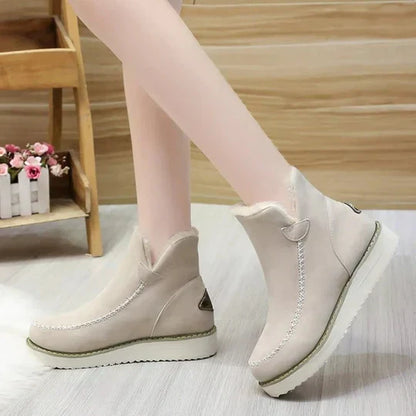 Weiche Damenstiefel Plüsch Schafsfell Qualität