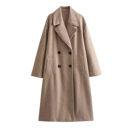 Elegante Damen Winterjacke Lang Modisch Warm