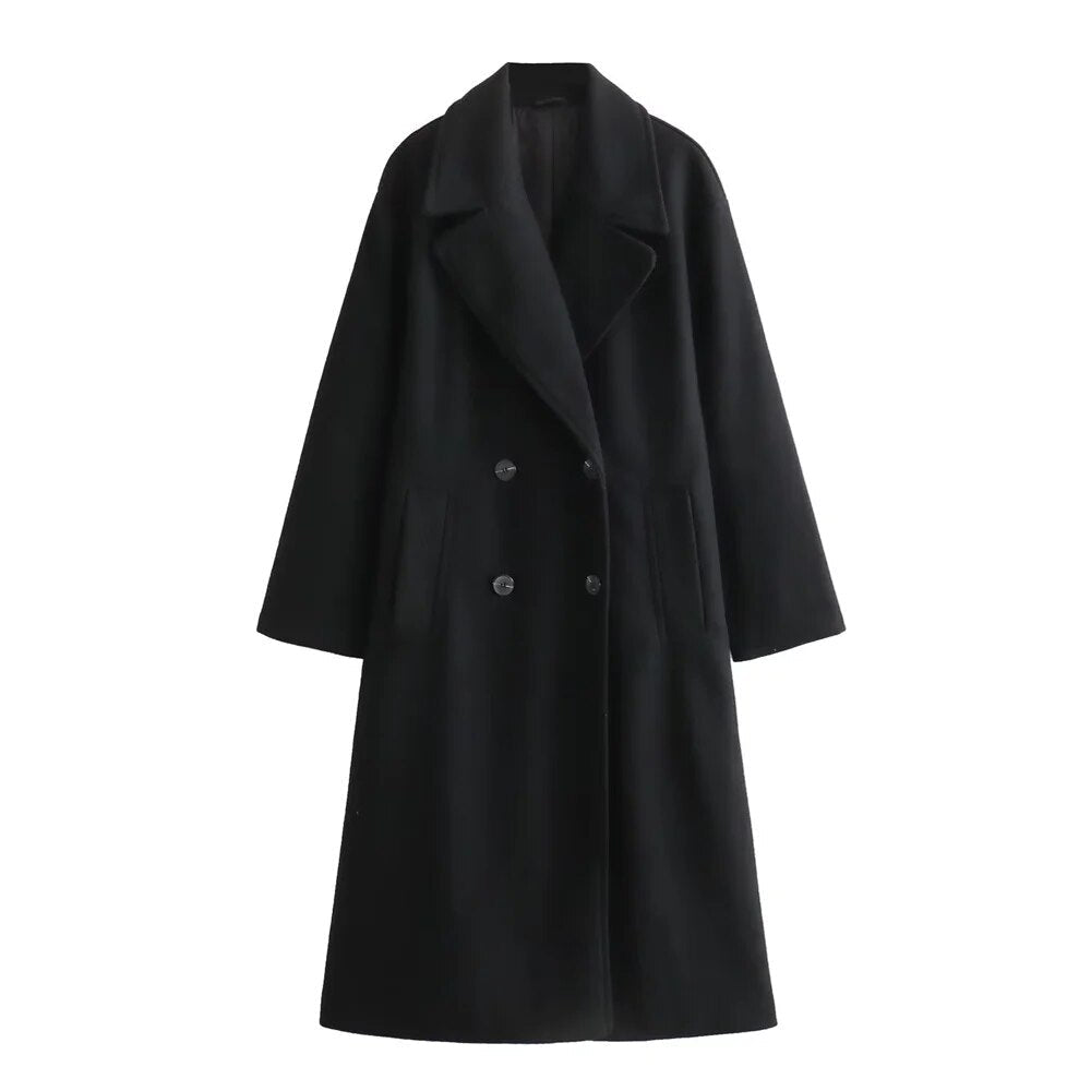 Elegante Damen Winterjacke Lang Modisch Warm
